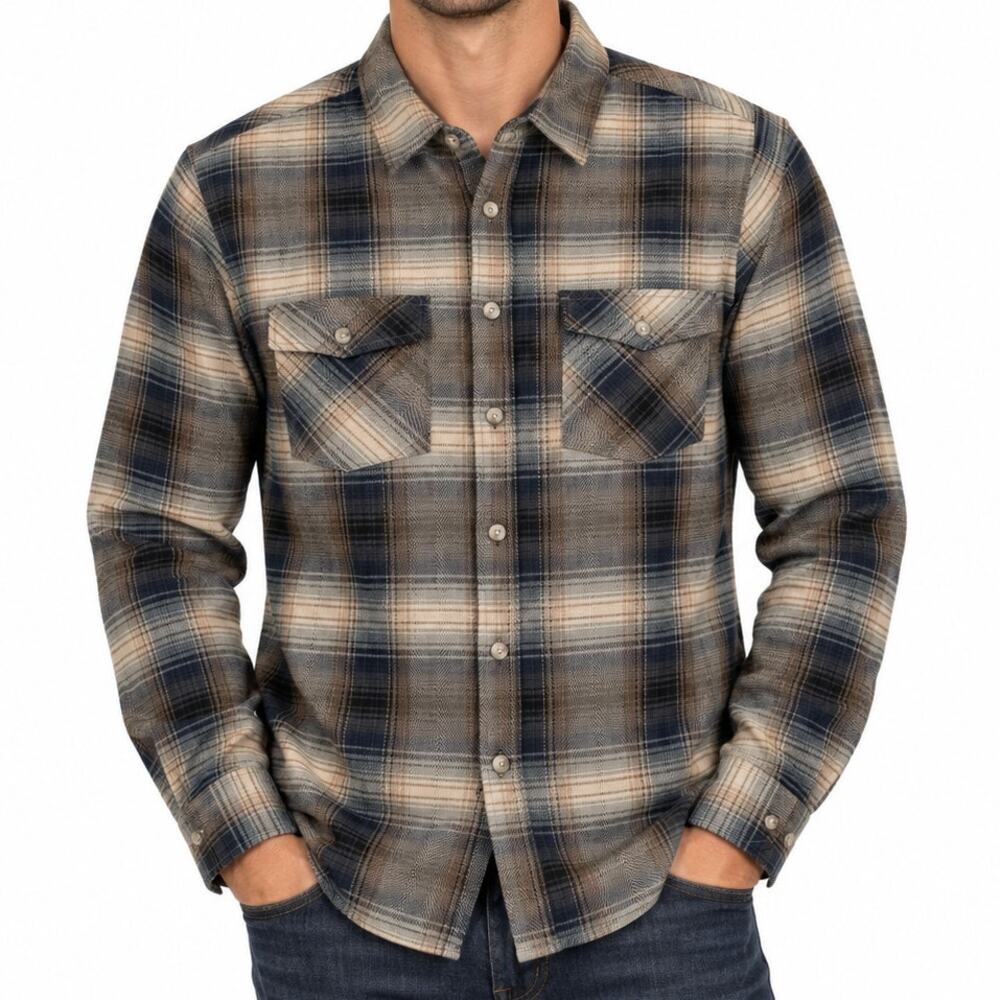 NWT PX Plaid Flannel Shirt Mens Medium